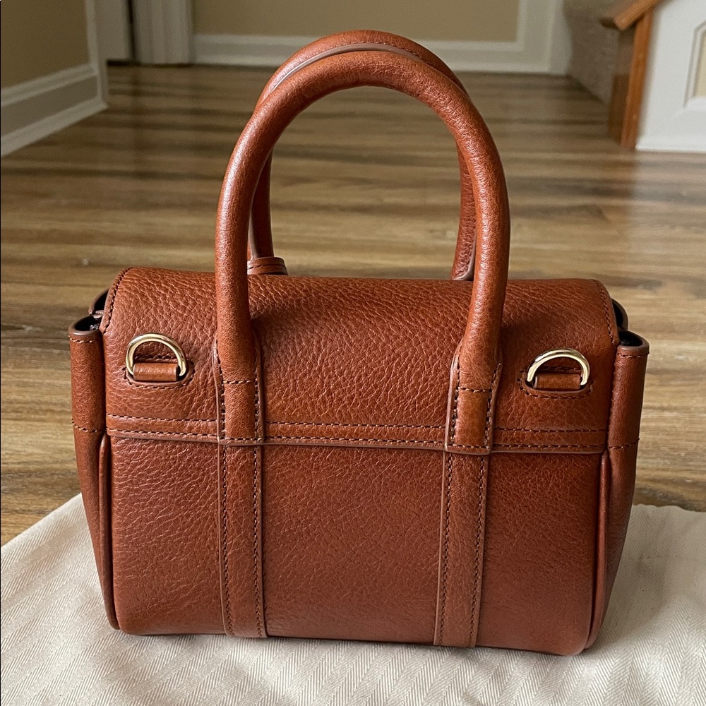 Mulberry Mini Bayswater Legacy Tote in Oak Vegetable Tanned Leather - Picture 10 of 16